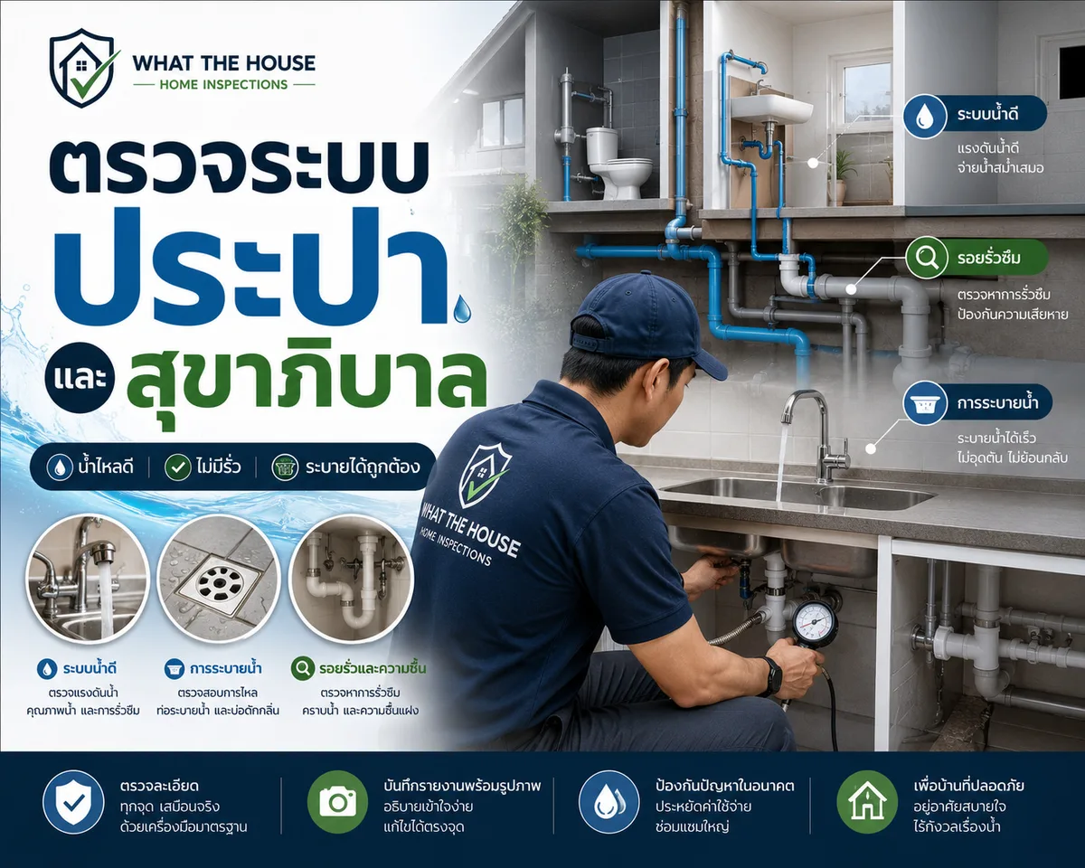 ระบบประปาและสุขาภิบาล จุดที่มักถูกมองข้าม