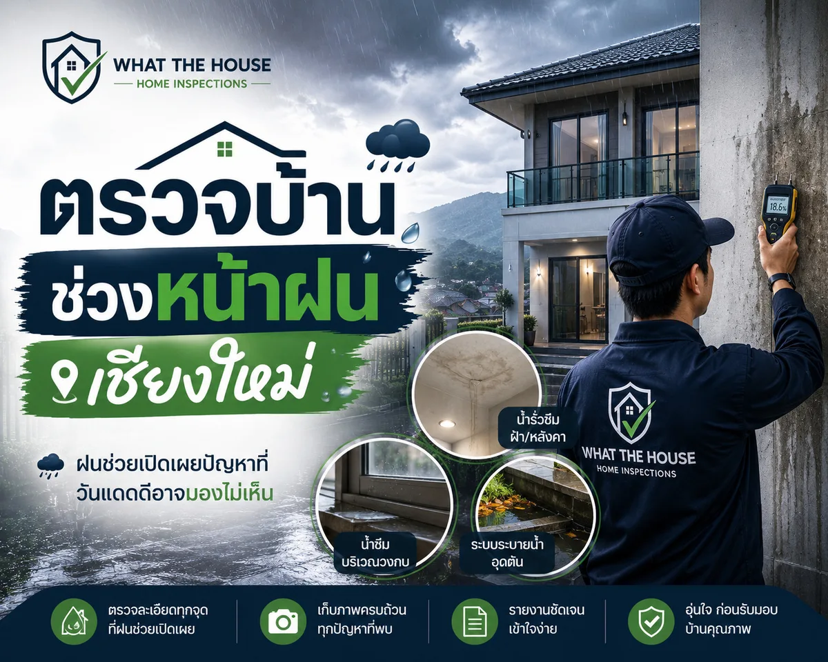 ตรวจบ้านช่วงหน้าฝน ทำไมสำคัญกว่าที่คิด