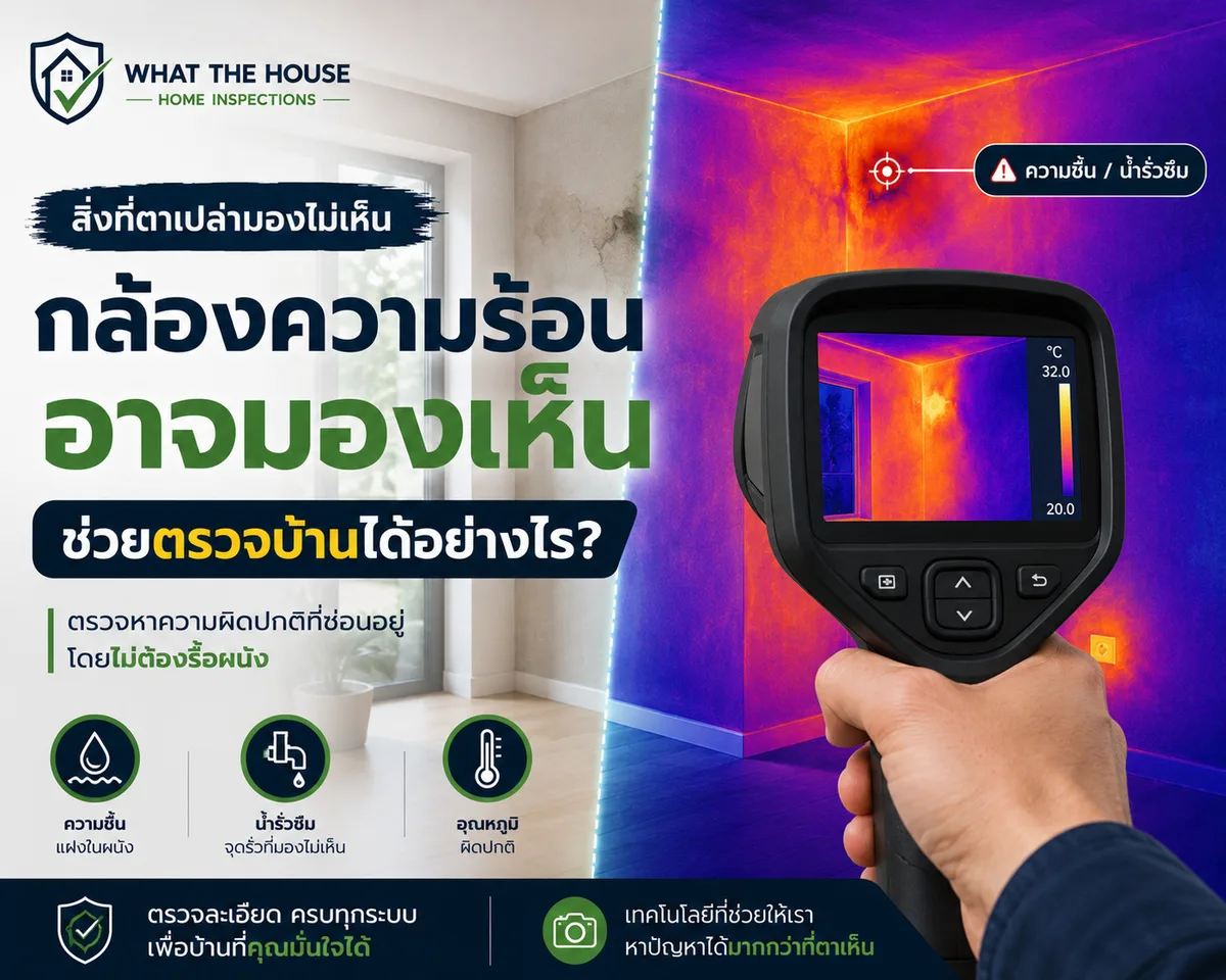 กล้องถ่ายภาพความร้อนตรวจบ้าน เจอปัญหาอะไรที่ตามองไม่เห็น